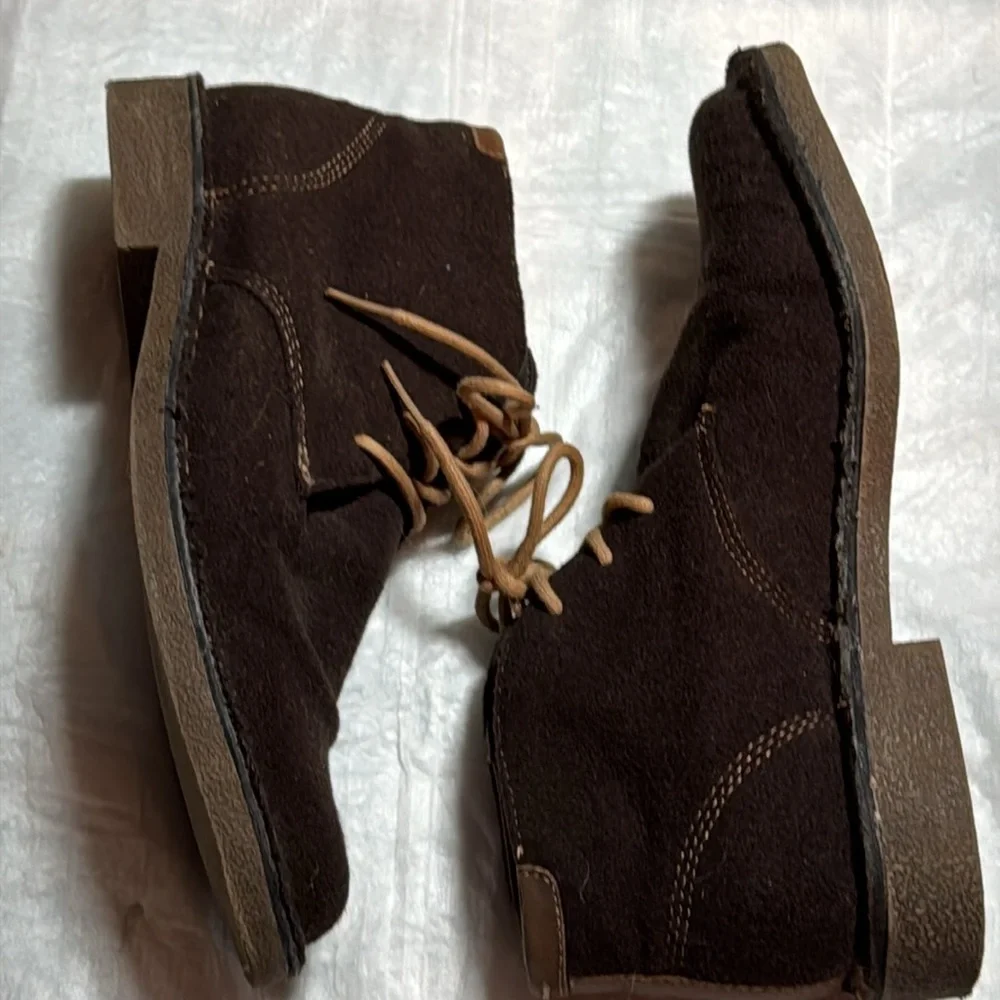 J. Murphy brown‎ lace up Faux suede men’s chukka boots Sz 8.5